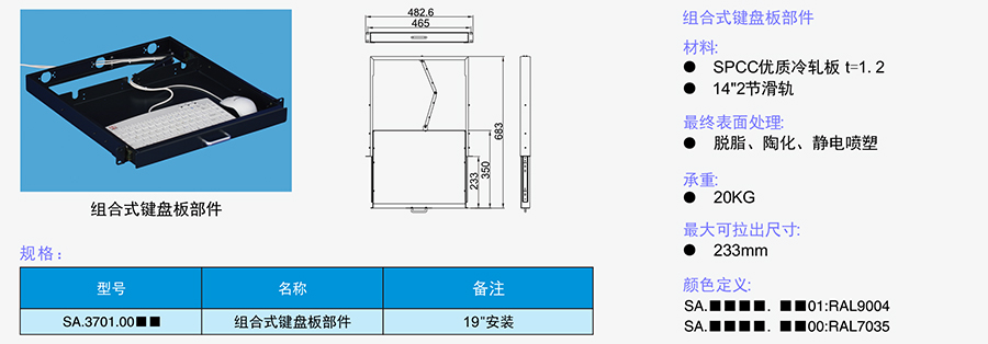組合式鍵盤(pán)板部件